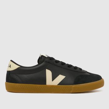VEJA Black & White Volley Womens Trainers