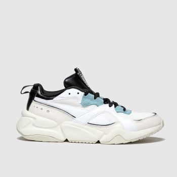puma white & pl blue nova 2 trainers puma white & pl blue nova 2 trainers