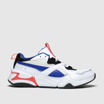 puma white & blue nova 2 trainers puma white & blue nova 2 trainers