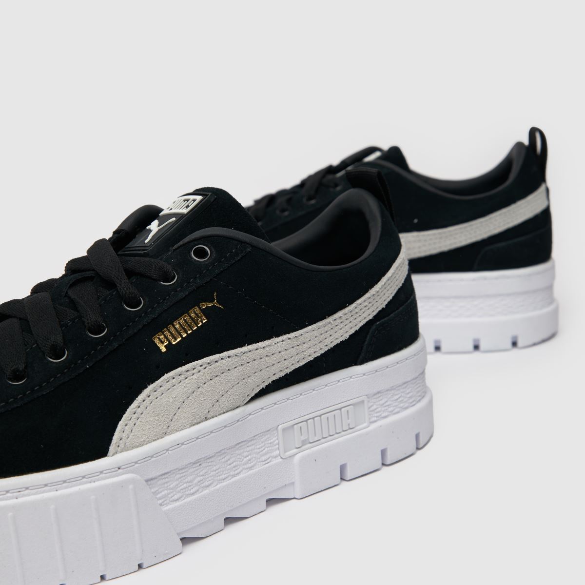 Womens Black \u0026 White PUMA Mayze Trainers | schuh