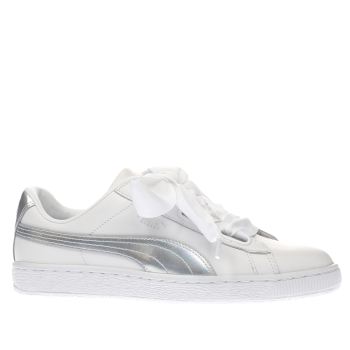 puma basket heart patent trainer