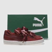 puma heart basket burgundy puma heart basket burgundy