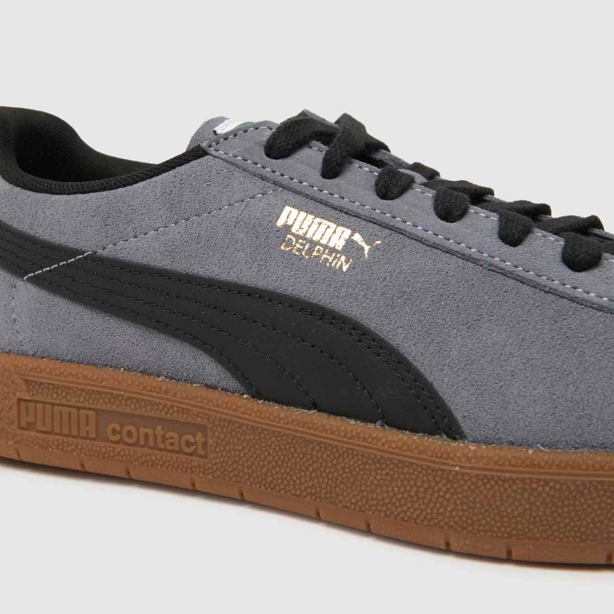 Suede Debenhams Ireland Shoes Womens Grey Black PUMA Delphin Trainers Schuh