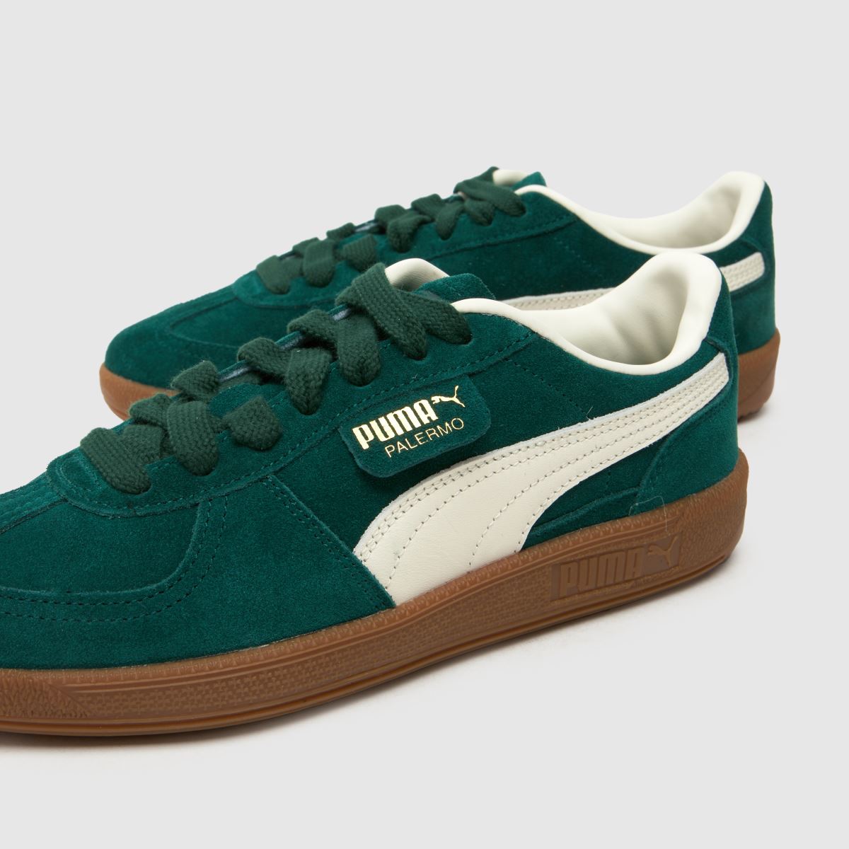 Womens Dark Green PUMA Palermo Trainers | schuh