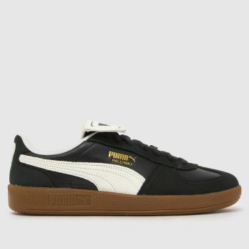 PUMA Black & White Palermo Womens Trainers
