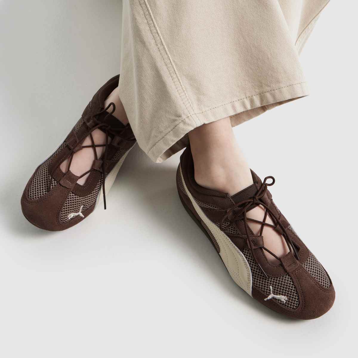 Womens Brown PUMA Speedcat Go Trainers | schuh