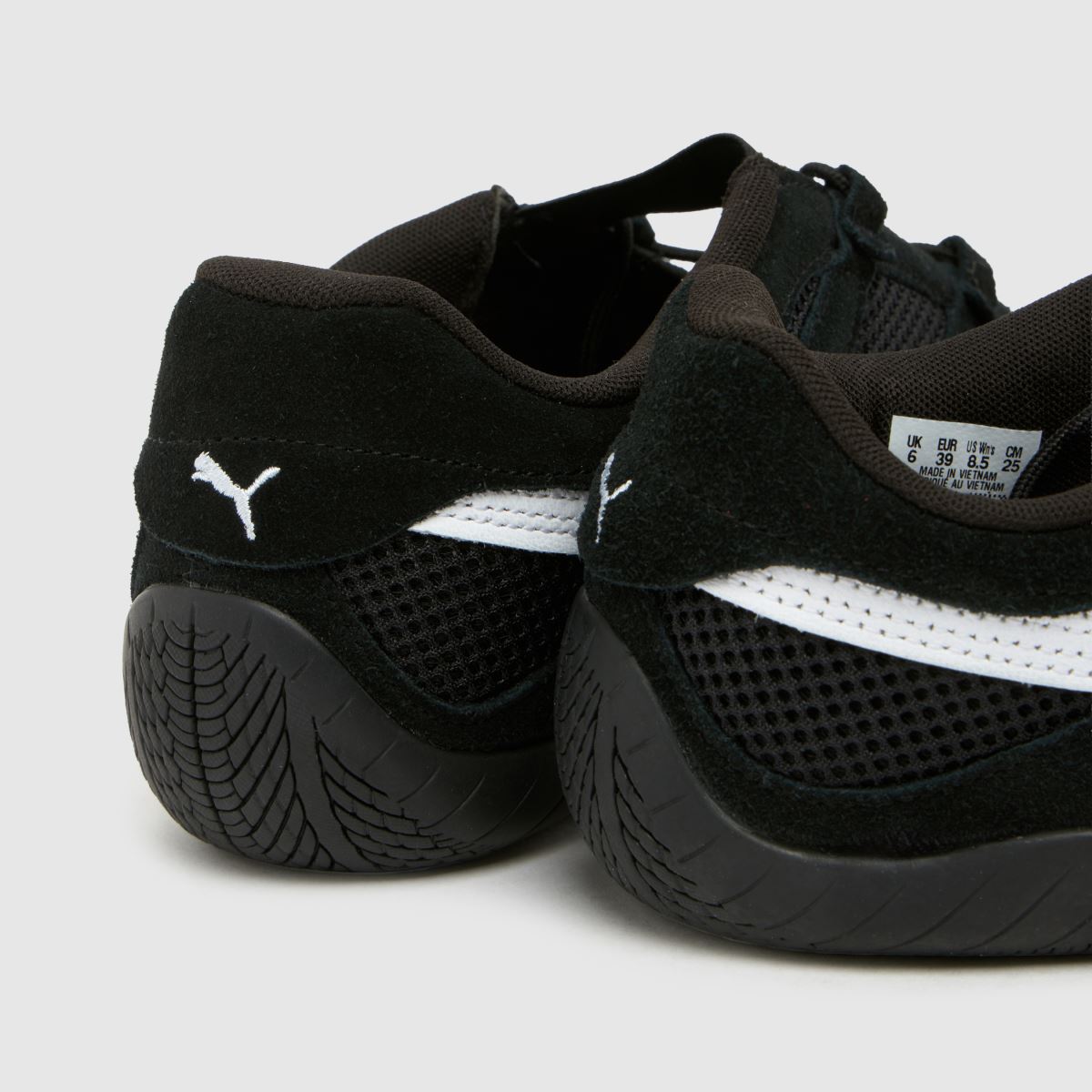 Womens Black & White PUMA Speedcat Go Trainers | schuh