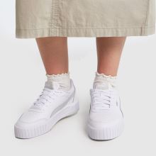 PUMA Carina Mia in White & Silver PUMA Carina Mia,2 of 4