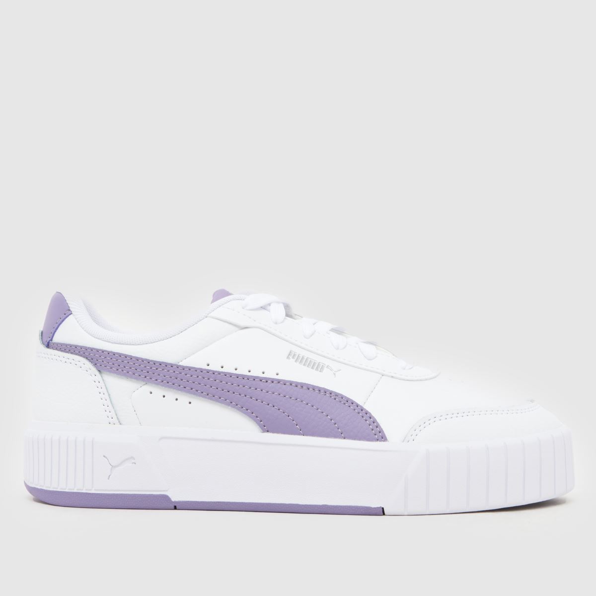 PUMA Carina Mia Trainers in White & Purple