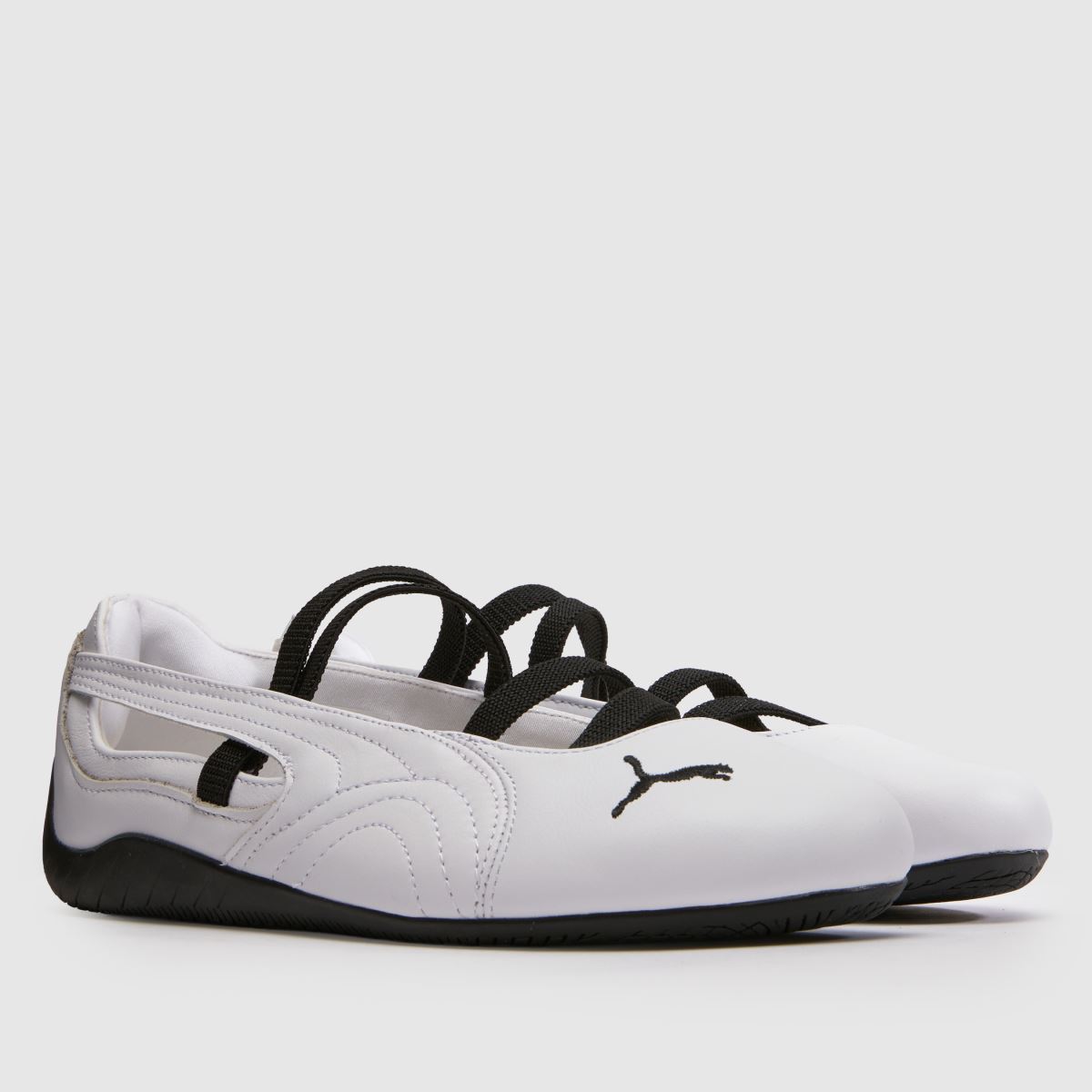 PUMA Speedcat Ballet in White & Black PUMA Speedcat Ballet 3