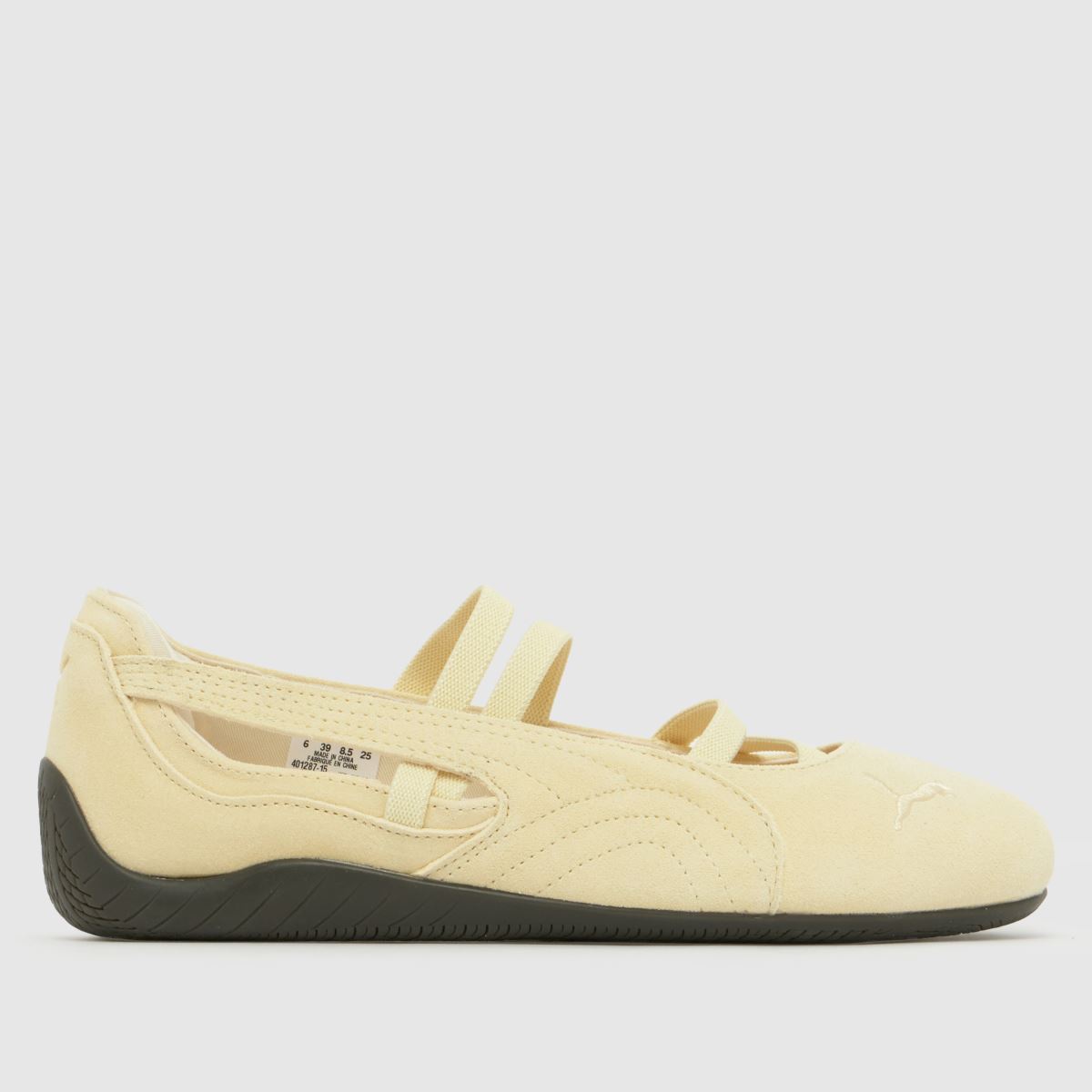 PUMA Speedcat Ballet Trainers in Pale Yellow
