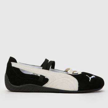 PUMA Black & White Speedcat Ballet Womens Trainers