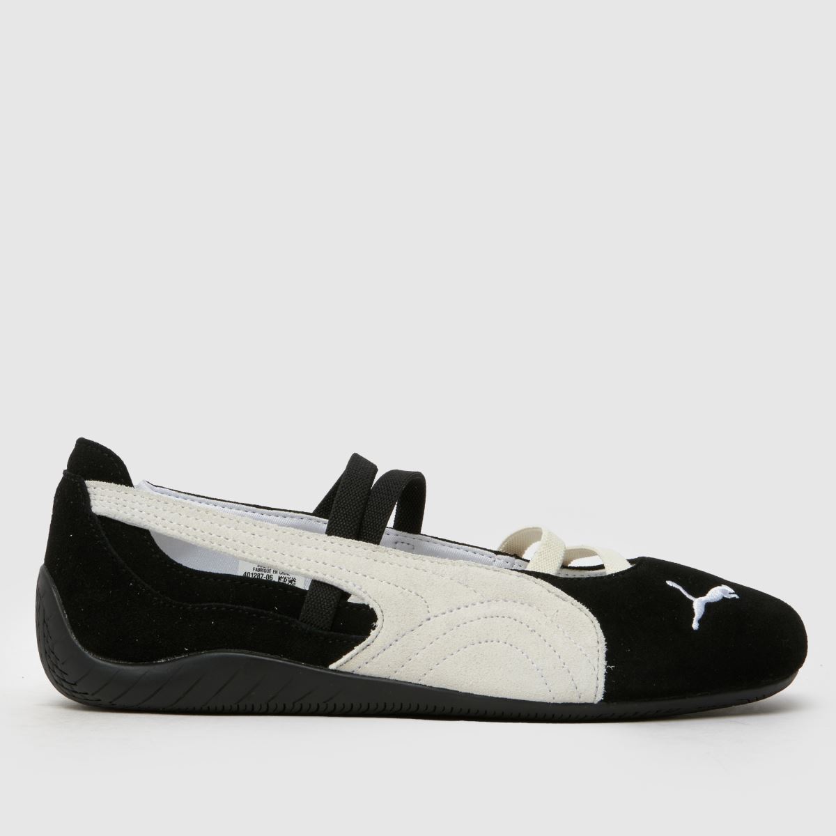 Womens Black & White PUMA Speedcat Ballet Trainers | schuh