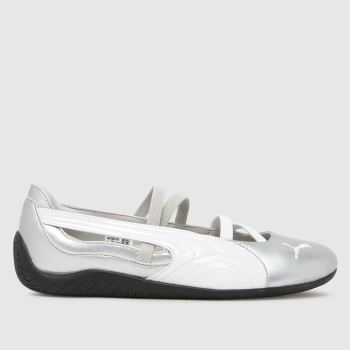 PUMA Silver Speedcat Ballet Womens Trainers
