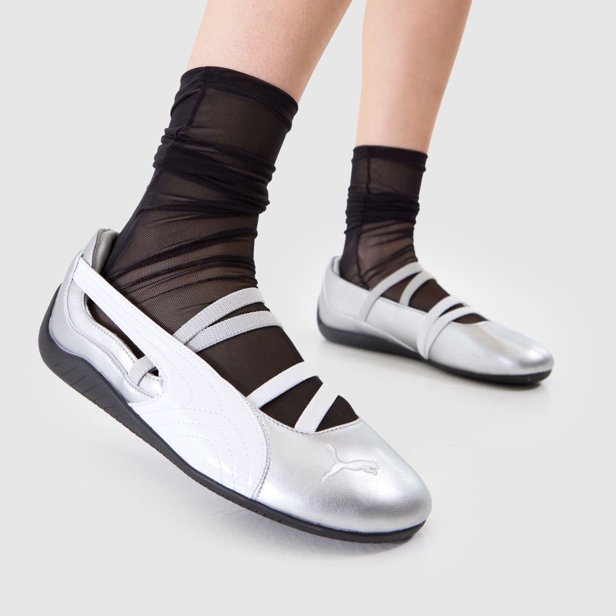 Womens Silver PUMA Speedcat Ballet Trainers | schuh