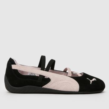 PUMA Black & pink Speedcat Ballet Womens Trainers