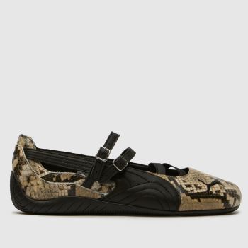 PUMA Black Multi Speedcat Ballet Womens Trainers