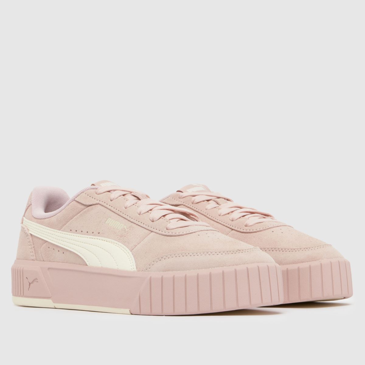 Womens Pale Pink PUMA Carina Mia Trainers | schuh