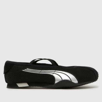 PUMA Black & Silver H-Street Ballet Womens Trainers