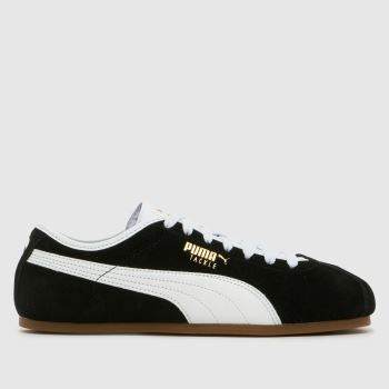 PUMA Black & White Tackle Womens Trainers