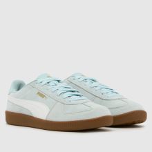 PUMA Club LT in White & Pl Blue PUMA Club LT,2 of 4