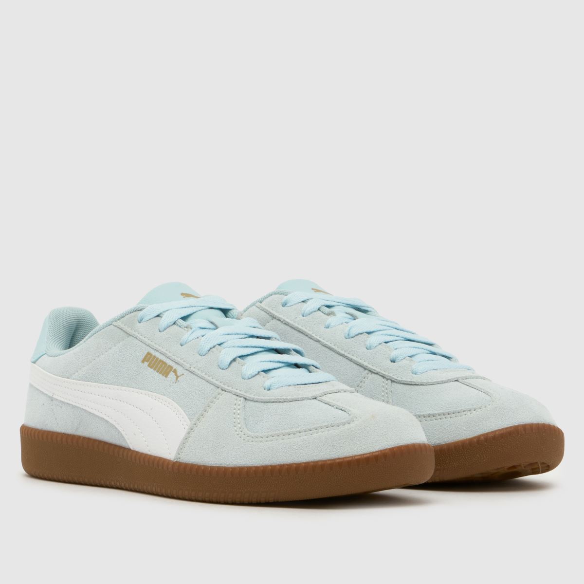 PUMA Club LT in White & Pl Blue PUMA Club LT 3