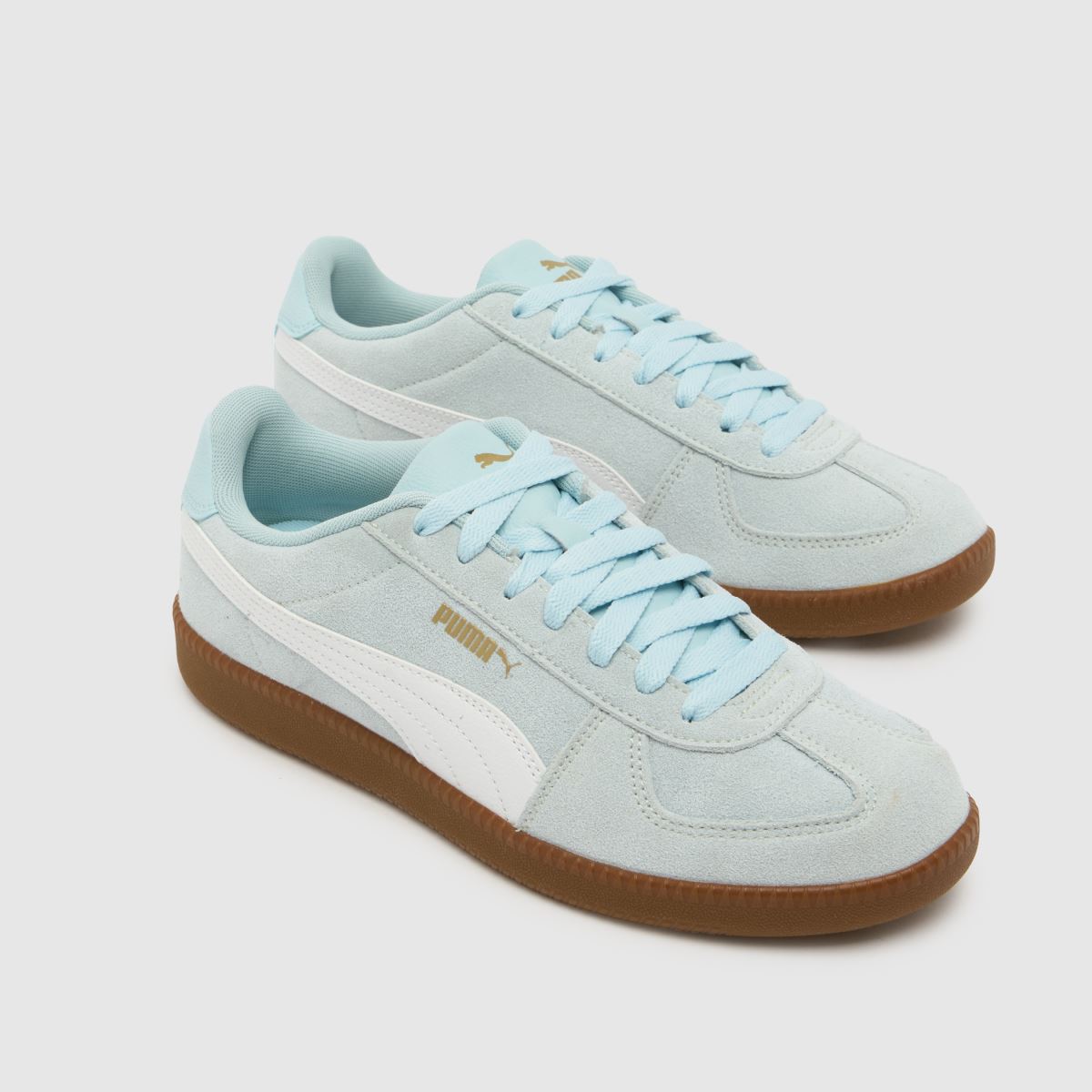 PUMA Club LT in White & Pl Blue PUMA Club LT 4