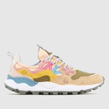 FLOWER MOUNTAIN Beige Multi Yamano 3 Womens Trainers