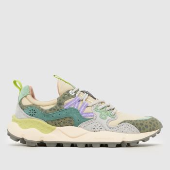 FLOWER MOUNTAIN Light Green Yamano 3 Womens Trainers