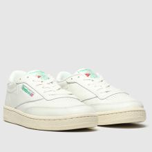 reebok club c 85 white green womens