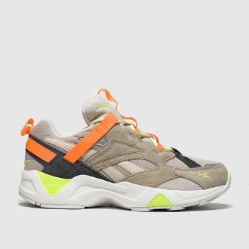 reebok beige & orange aztrek 96 adventure trainers reebok beige & orange aztrek 96 adventure trainers