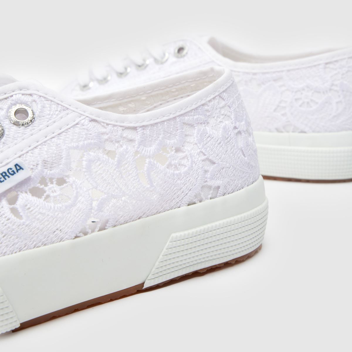Womens White Superga 2750 Macrame Trainers | schuh