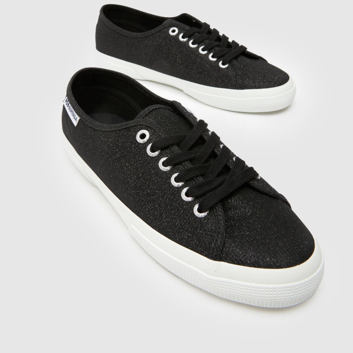 Superga 3750 Jersey Lame in Black Superga 3750 Jersey Lame 4