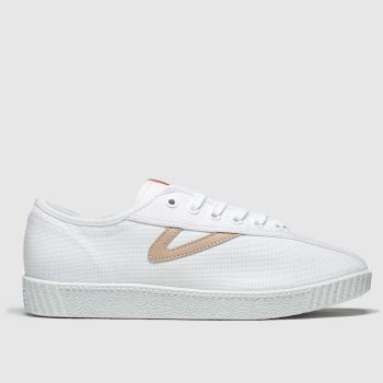 Tretorn white & pink nylite canvas trainers Tretorn white & pink nylite canvas trainers