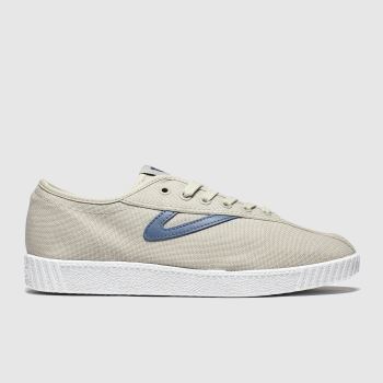 Tretorn beige & navy nylite canvas trainers Tretorn beige & navy nylite canvas trainers