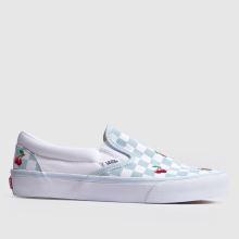 Vans Classic Slip-on in White & Blue Vans Classic Slip-on,1 of 4