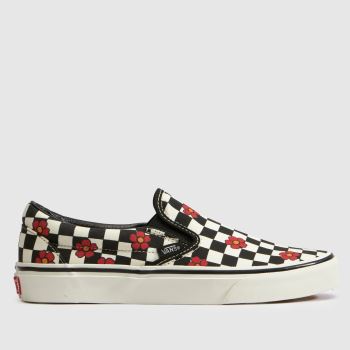 Vans Black & Grey Classic Slip-On Womens Trainers