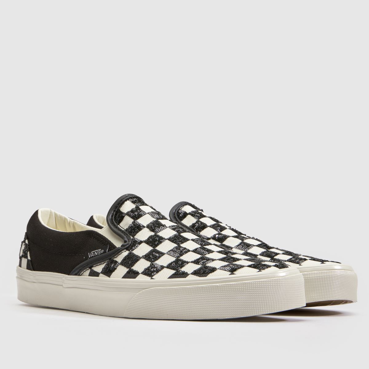 Vans Classic Slip-On in Black & White Vans Classic Slip-On 3