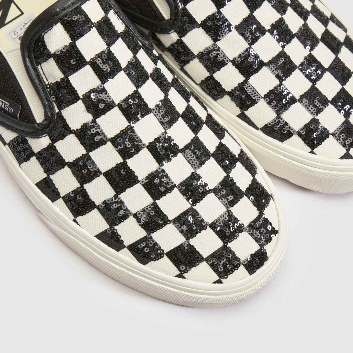 Vans Classic Slip-On in Black & White Vans Classic Slip-On 4