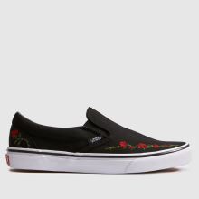 Vans Classic Slip-On in Black & Red Vans Classic Slip-On,1 of 4