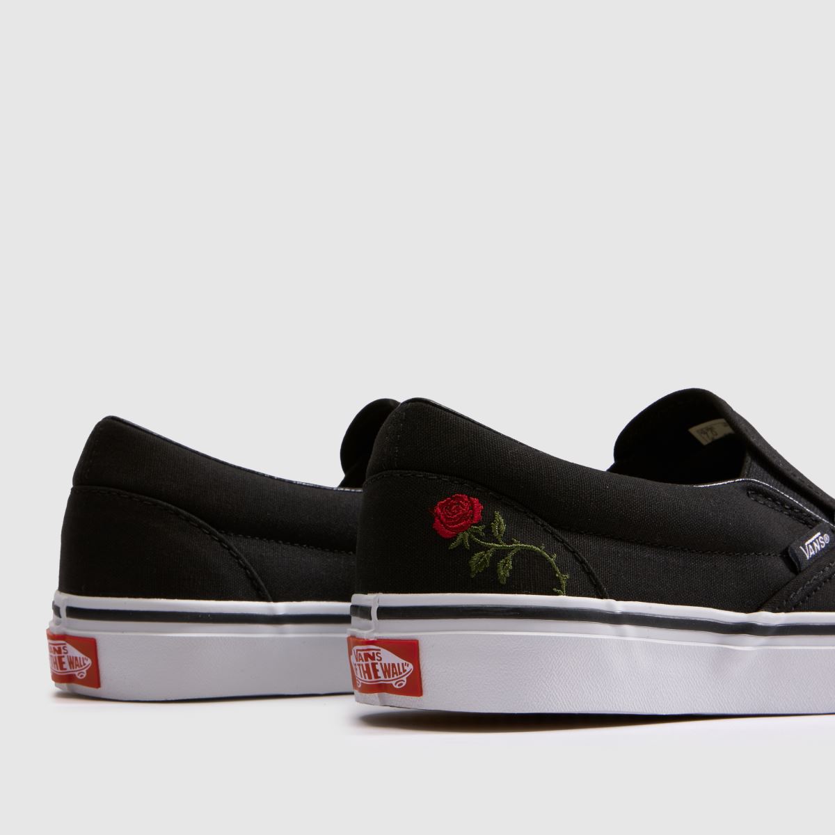 Vans Classic Slip-On in Black & Red Vans Classic Slip-On 7