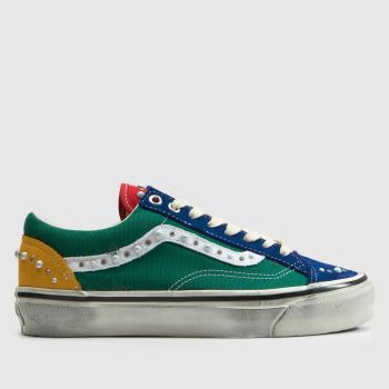 Vans Green Multi Old Skool Pearlized LX Womens Trainers