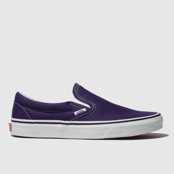 vans purple classic slip-on trainers vans purple classic slip-on trainers