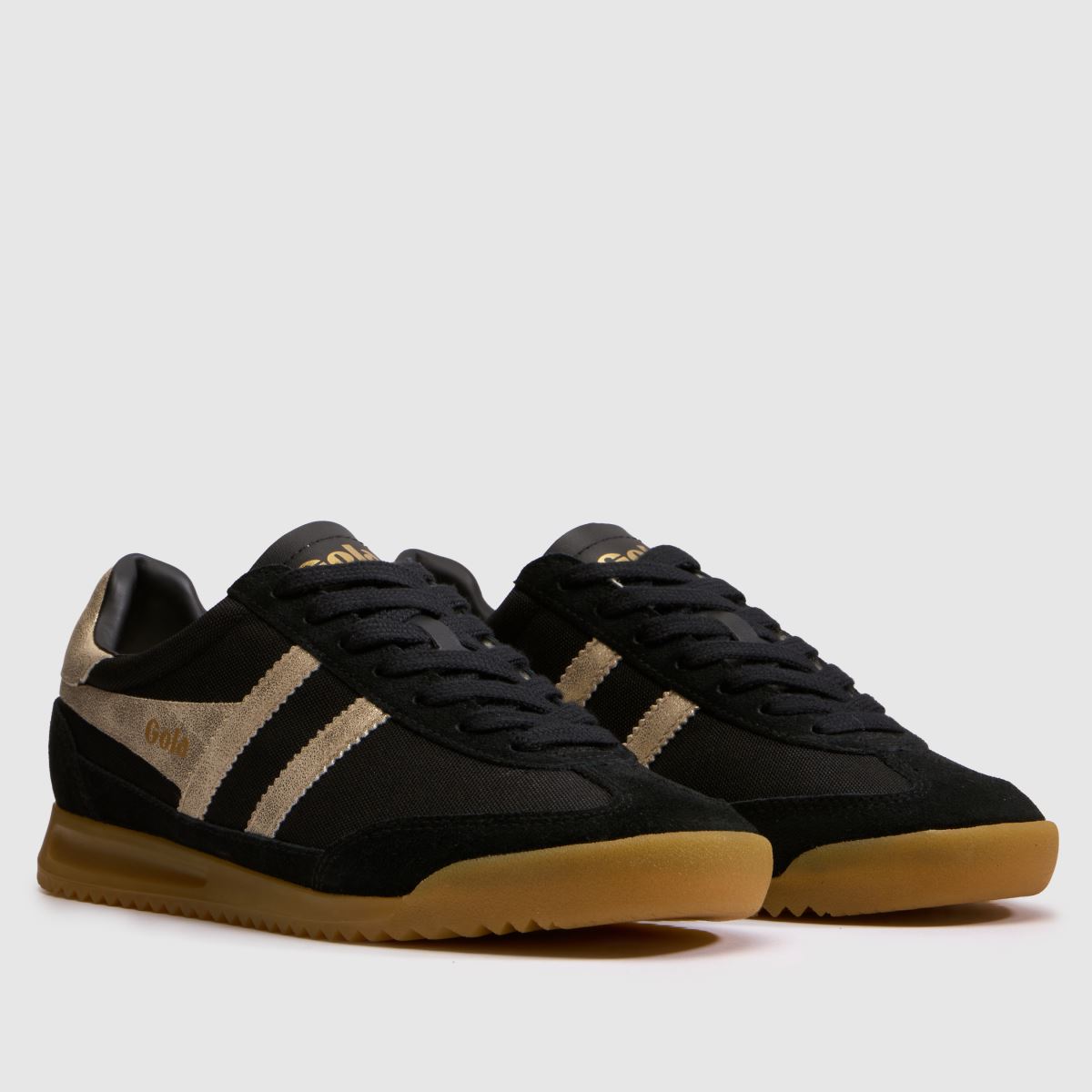 Damen Gola Schwarz-gold Tornado Sneaker Gola Tornado 3