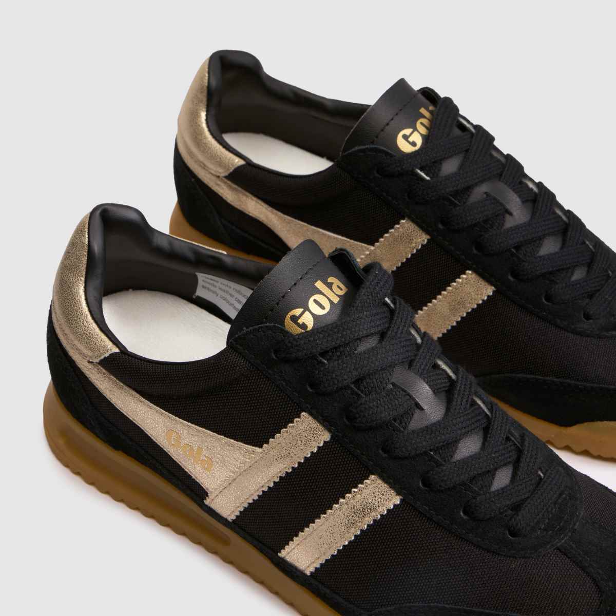 Damen Gola Schwarz-gold Tornado Sneaker Gola Tornado 4