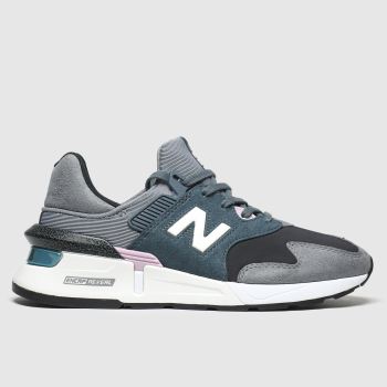 new balance black & green 997 trainers new balance black & green 997 trainers