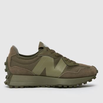 New Balance Khaki 327 Womens Trainers