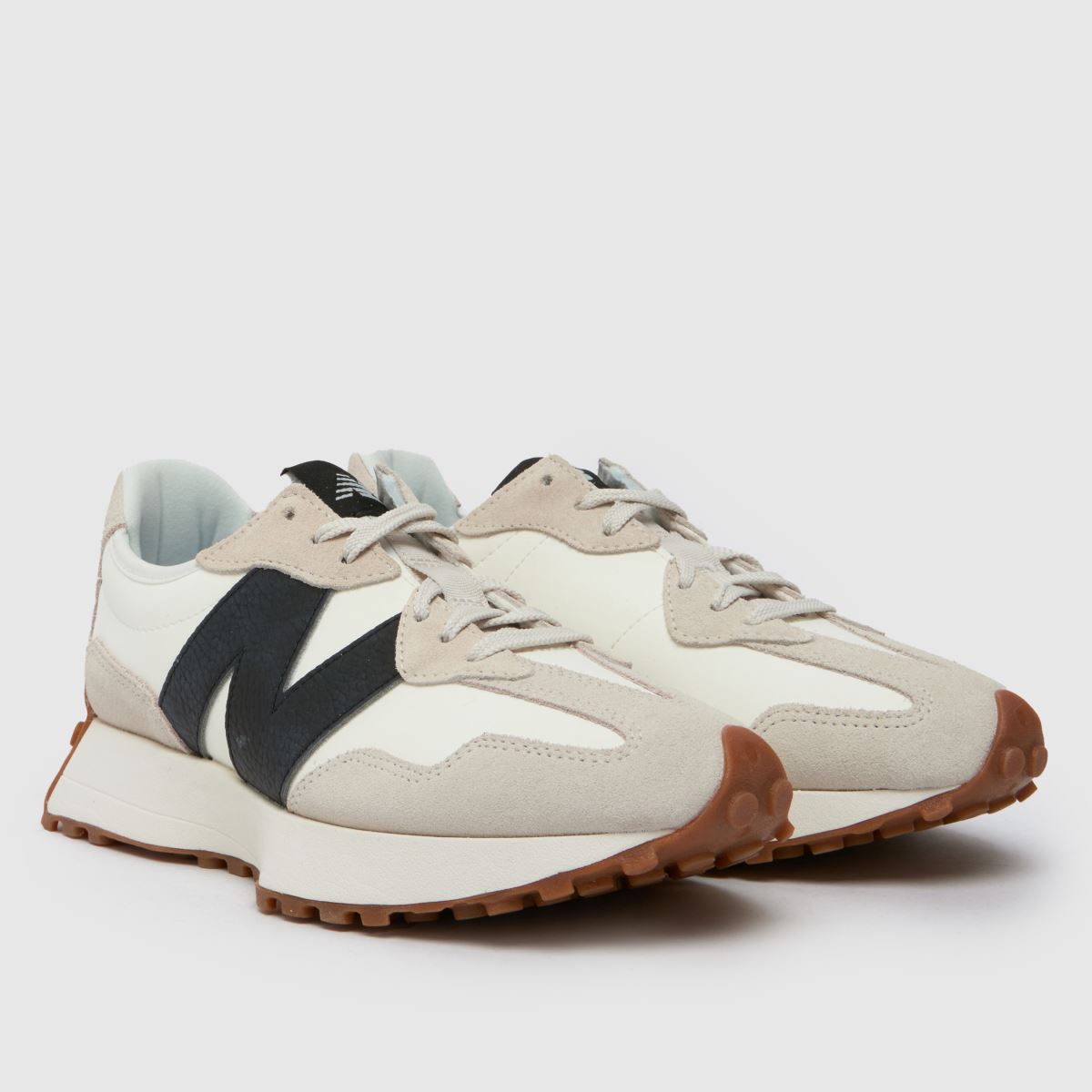 New Balance 327 Trainers in White & Black