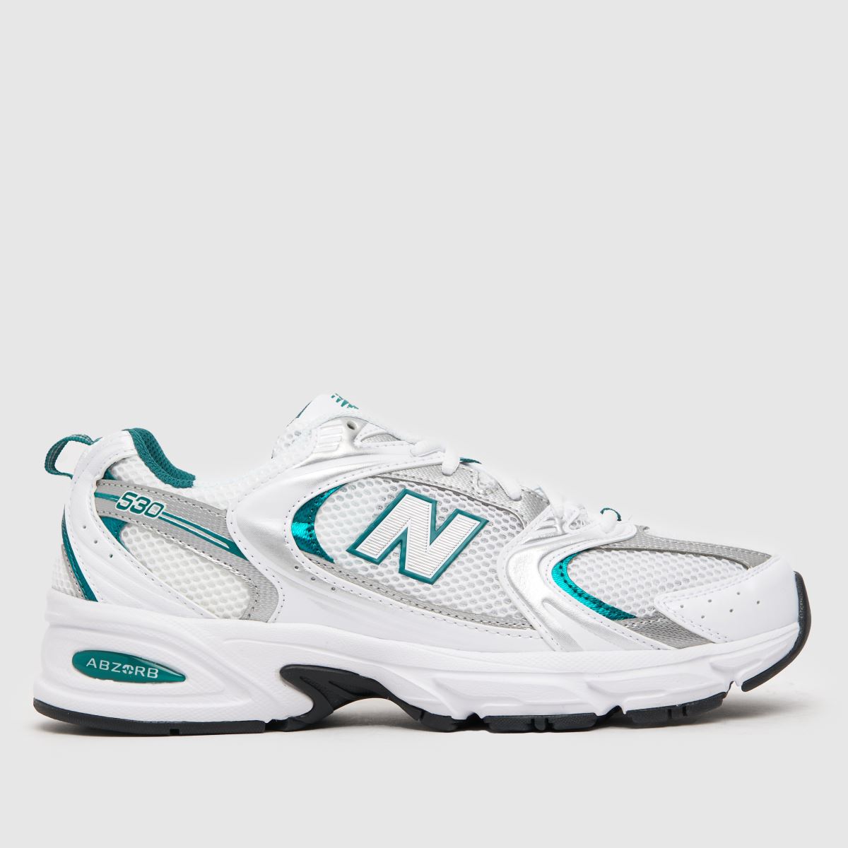New Balance 530 Trainers in White & Green