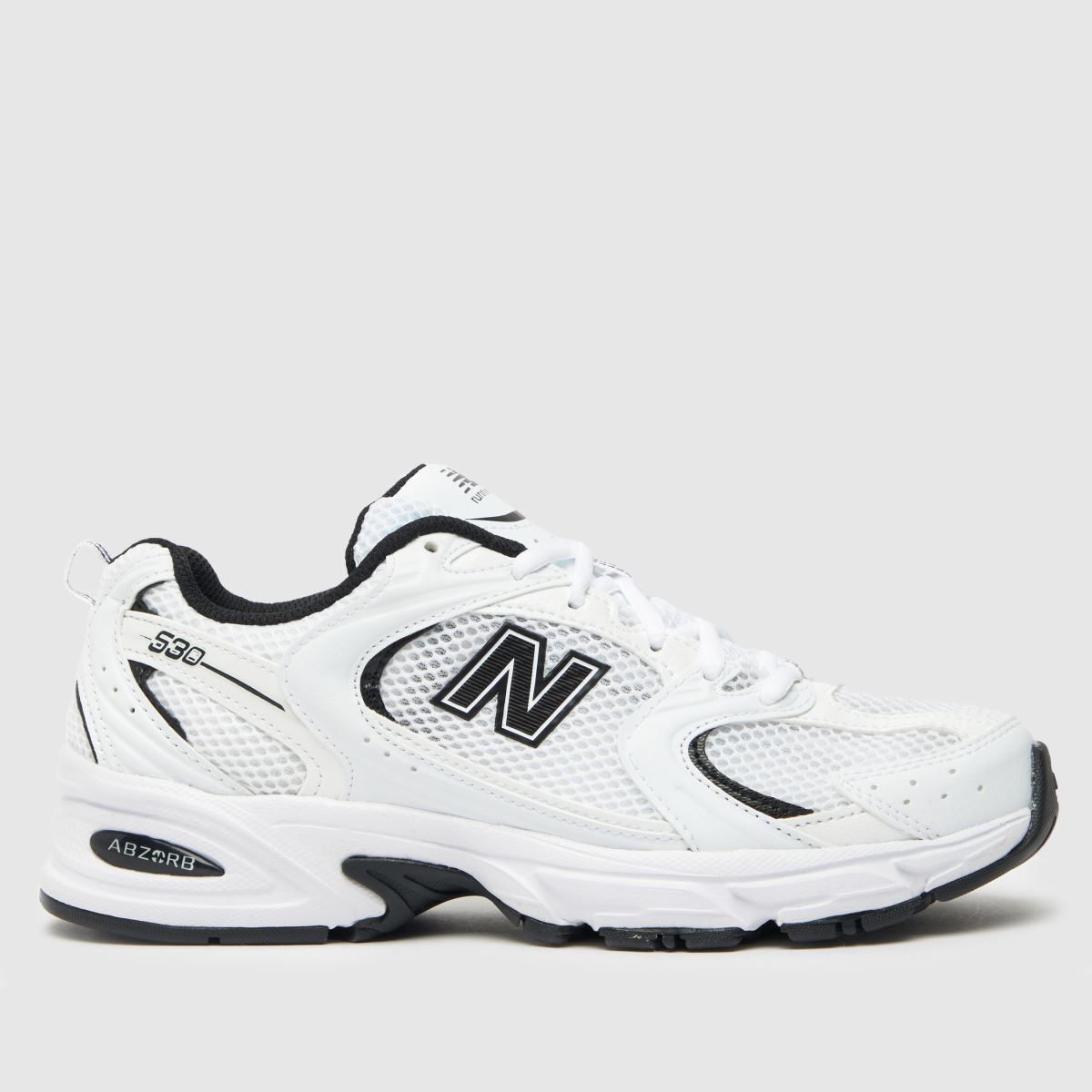New Balance 530 Trainers in White & Black